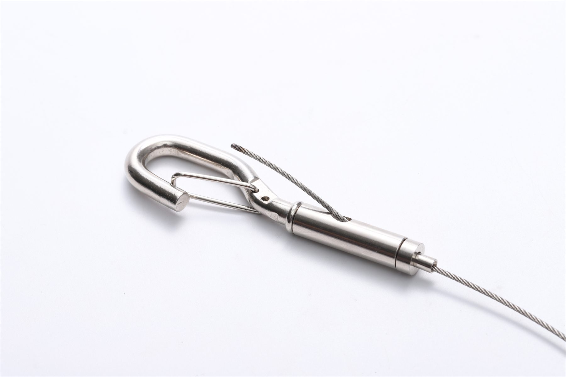 Picture hook hardware component for gallery and commercial hanging systems