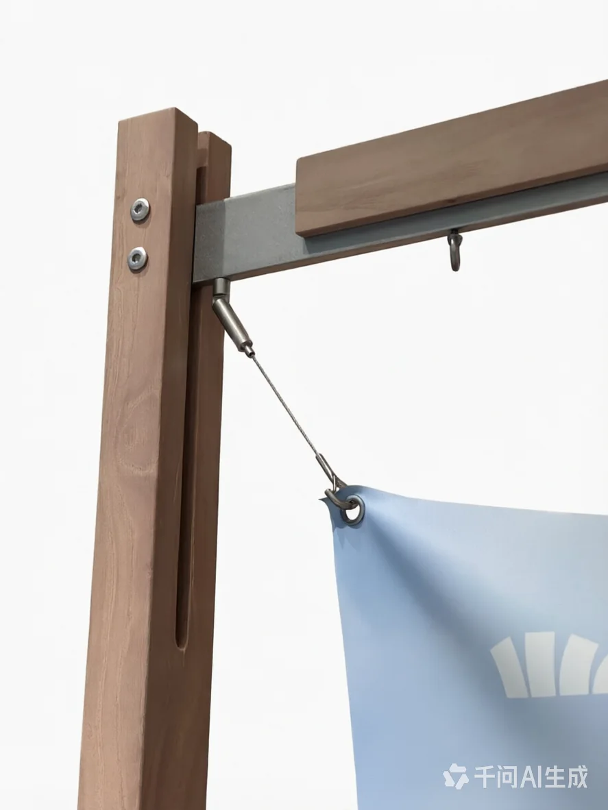 Rod display system installed for interior panel presentation