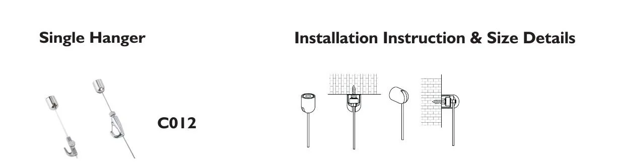 Single picture hanger component for artwork display systems